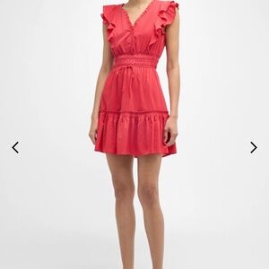 Paige Paradis Ruffle Trim Tier Dress